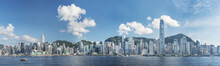 Panorama Of Victoria Harbor Of Hong Kong City