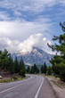 View with road to the Tahtali mountain. Turkey