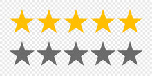 Rating Stars Or 5 Rate Review Vector Web Ranking Star Signs