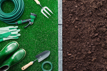 Wall Mural - Tools in the garden