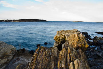 Rocks Leading to the Ocean 