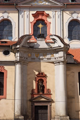 Wall Mural - The facade of the temple. Prague, Czech Republic.