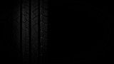 new tire texture in the dark for background