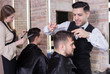 © JackF - Barber making haircutting for male client