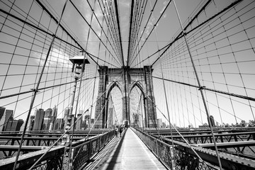 Sticker - Brooklyn Bridge - Manhattan, New York, USA.