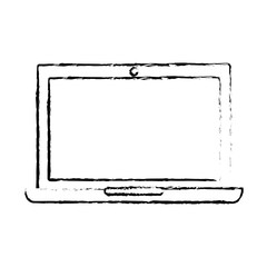 Poster - laptop device technology wireless icon vector illustration  sketch design