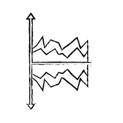 Sticker - linear graph statistic abstract design vector illustration sketch design