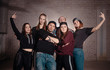 © alfa27 - group of people gathered together on the street. gang of bullies. street life
