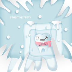 Poster - tooth with sensitive problem