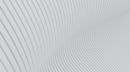 Aufkleber - Abstract of white architectural pattern,Concept of future facade design on architecture,3d rendering	