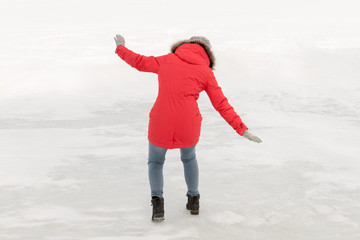 Woman slipped on ice