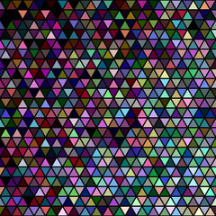 Wall Mural - abstract retro triangle grid background - vector graphic design