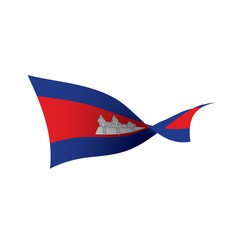 Cambodia flag, vector illustration