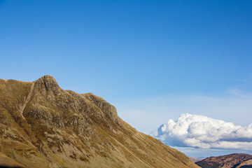 Wall Mural - Walk back to Langdale from Scafell