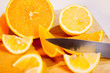 Naranja y limón troceados