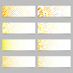 Wall Mural - geometric diagonal square pattern banner template background set
