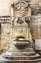 Poster - Street fountain in Valletta, Malta