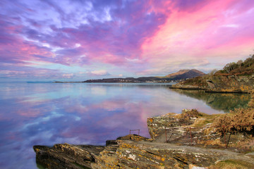 Poster - Beautiful view looking out from Poermeirion, Wales, UK