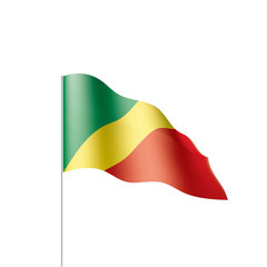 Congo flag, vector illustration