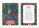 Fototapeta Dinusie - Cover design with floral pattern. Hand drawn creative flowers. Colorful artistic background with blossom. It can be used for invitation, card, cover book, notebook. Size A4. Vector illustration, eps10