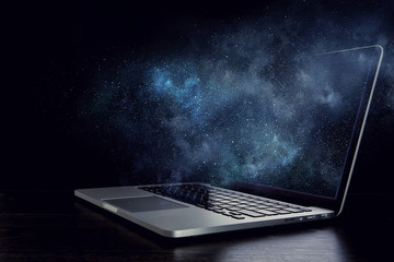 Opened notebook device