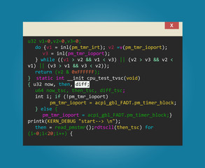 program code in development