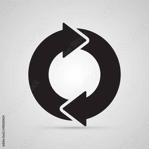 Fotografía Carved silhouette flat icon, simple vector design