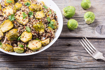 Wall Mural - Quinoa salad with Brussels sprouts