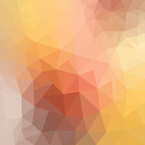 Fototapeta  - Light Yellow, Orange vector polygon abstract pattern. Geometric illustration in Origami style with gradient. A completely new template for your business design.