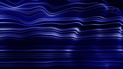 Wall Mural - abstract neon wave line filed