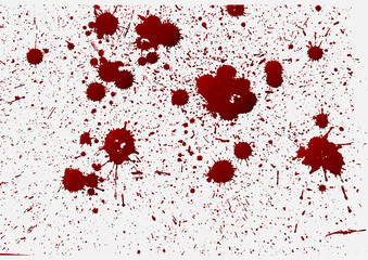 Wall Mural - Blood background,ink splatter background, isolated on white.