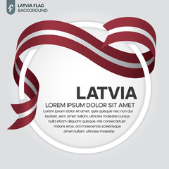 Latvia flag background