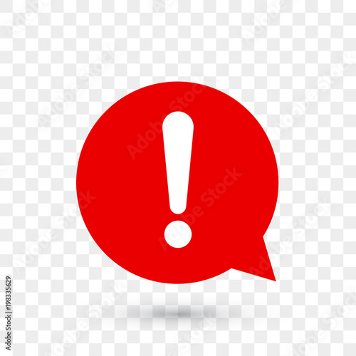 Exclamation Mark For Warning Or Attention Vector Icon In Red Chat Bubble With Shadow On Transparent Background Buy This Stock Vector And Explore Similar Vectors At Adobe Stock Adobe Stock Exclamation Mark For Warning Or Attention Vector Icon In Red Chat Bubble With Shadow On Transparent Background Buy This Stock Vector And Explore Similar Vectors At Adobe Stock Adobe Stock