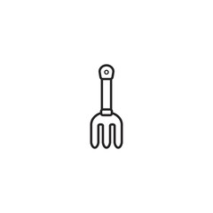 Poster - fork icon. sign design