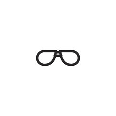 Sticker - glasses icon. sign design