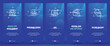 © palau83 - Mobile app development , Program coding, Seo, Digital law and copyright, Secure backup Vertical Cards with strong metaphors.