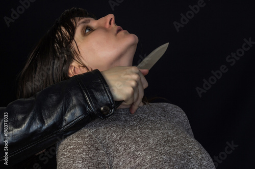 Knife throat girl 10