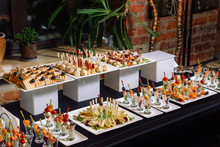 A Table With Catering.