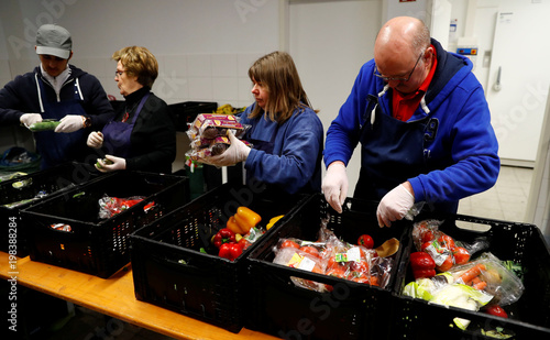 Volunteers Sort And Check Food Quality At The Non Profit Potsdamer