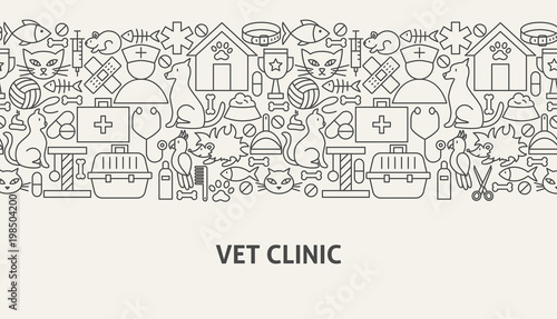Vet Clinic Banner Concept Buy This Stock Vector And Explore