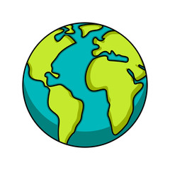 isolated earth icon image. earth day