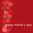 mothers day card - shrub from hearts and text