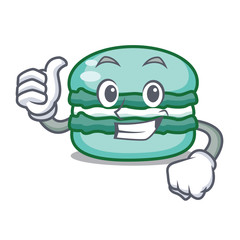 Sticker - Thumbs up macaron character cartoon style