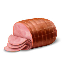Smoked Ham Isolated