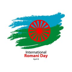 Wall Mural - International Romani Day Vector Template Design Illustration