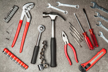 Wall Mural - DIY Tools set