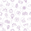 © Diana Vyshniakova - Travel seamless pattern