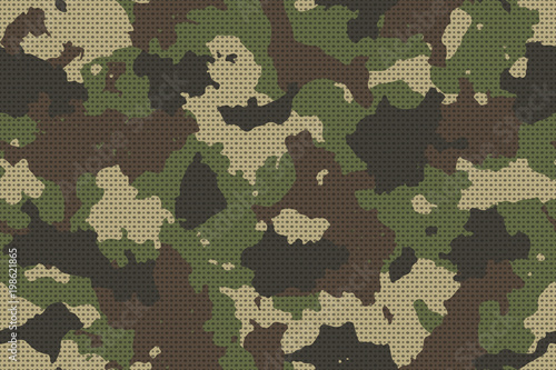 Cuadros en Lienzo Camouflage seamless pattern with canvas mesh