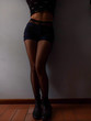© Maria - Legs of woman wearing fishnet stockings