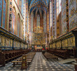 Interior of St. Mary's Basilica in Krakow, poland